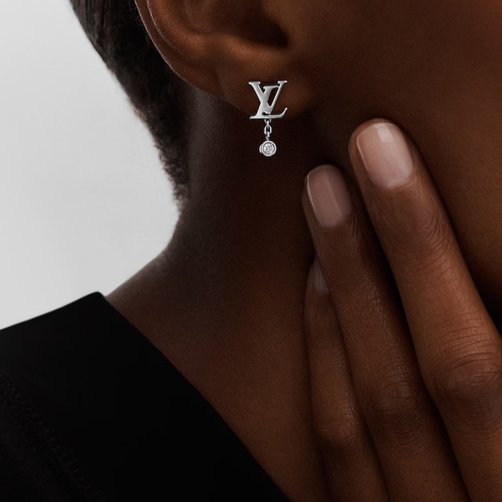 Louis Vuitton   Idylle Blossom LV Ear Stud, White Gold And Diamond